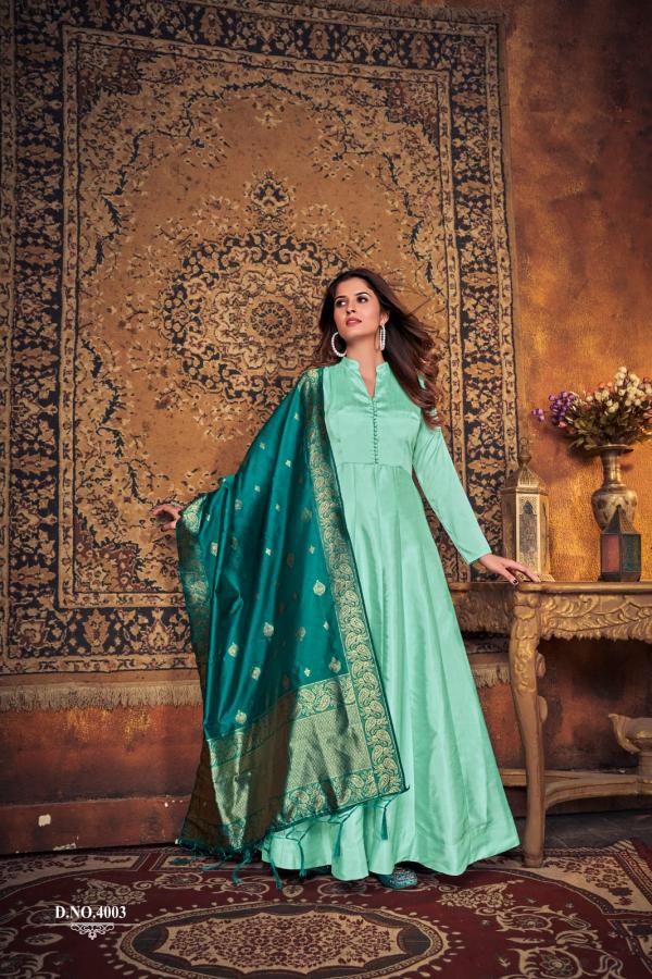 Karishma 4 Silk Wear Silk Designer Ready Made Gown Collection